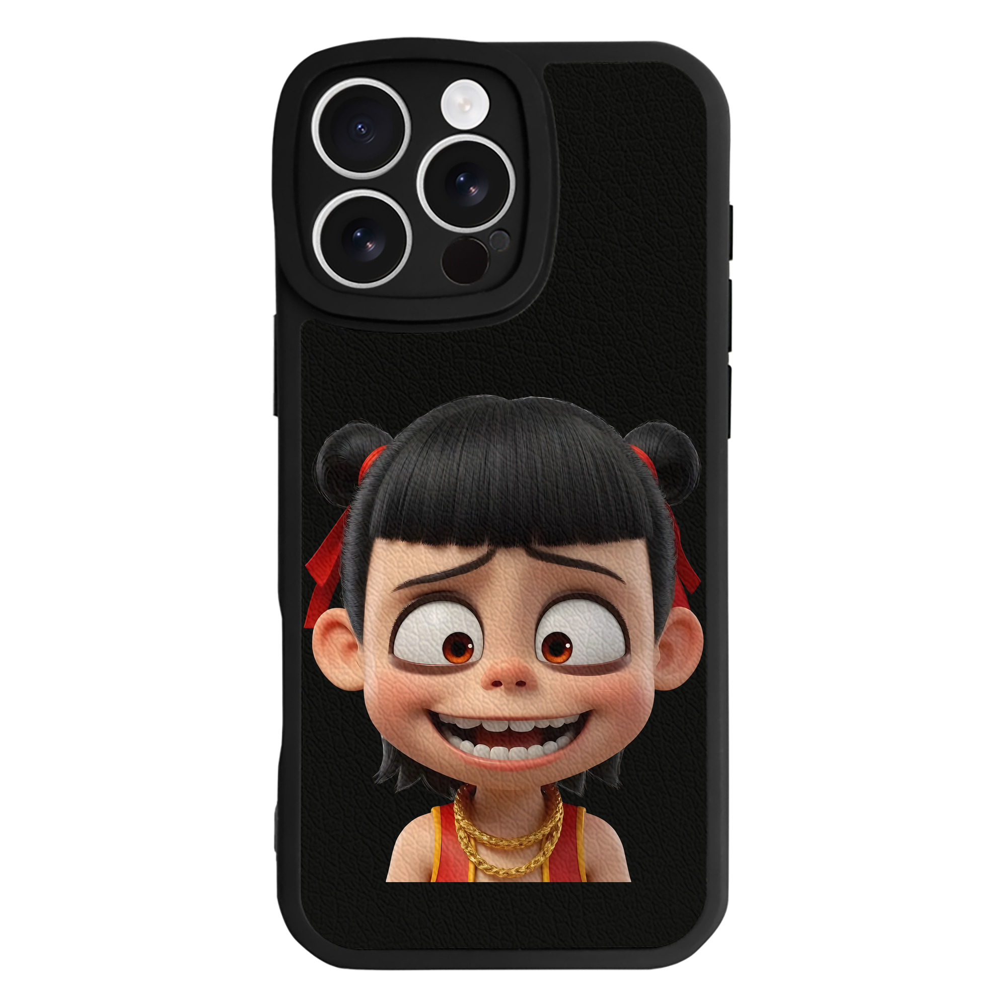 （画像用） Ne Zha 2 ナタ 魔童の大暴れ 【iPhone 16シリーズ対応】シリコンスマホケース（レザー調） 材質：シリコン